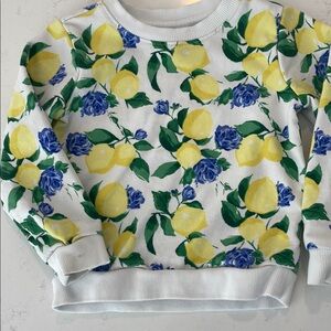 Kids Lemon Print Sweatshirt